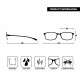 Opulize Mens Womens Reading Glasses Spring Hinges R61