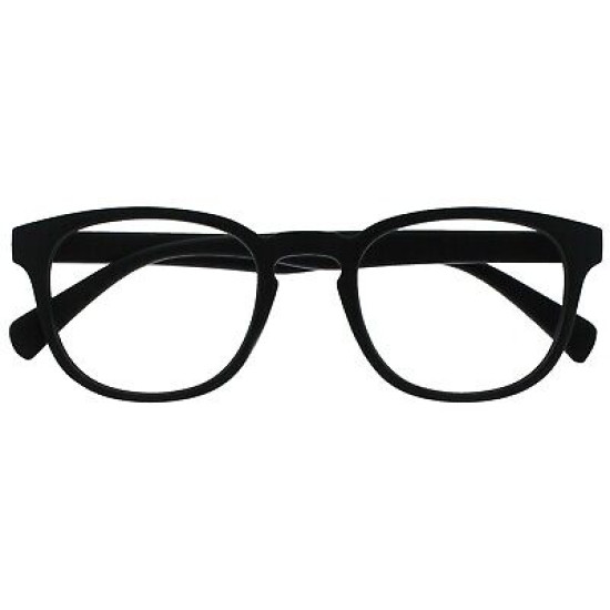 Opulize Pop Reading Glasses Retro Round Smooth Matt Mens Womens Spring Hinges R2