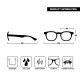 Opulize AVA Reading Glasses Rounded Mens Womens Spring Hinges Inc Pouch R62